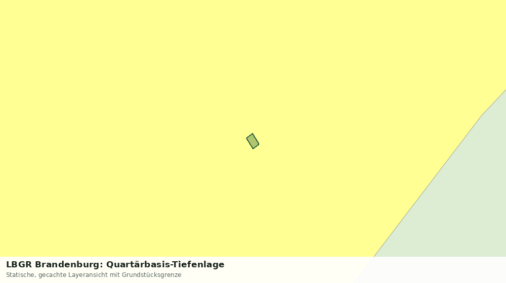 Statische Kartenansicht: LBGR Brandenburg: Quartärbasis-Tiefenlage