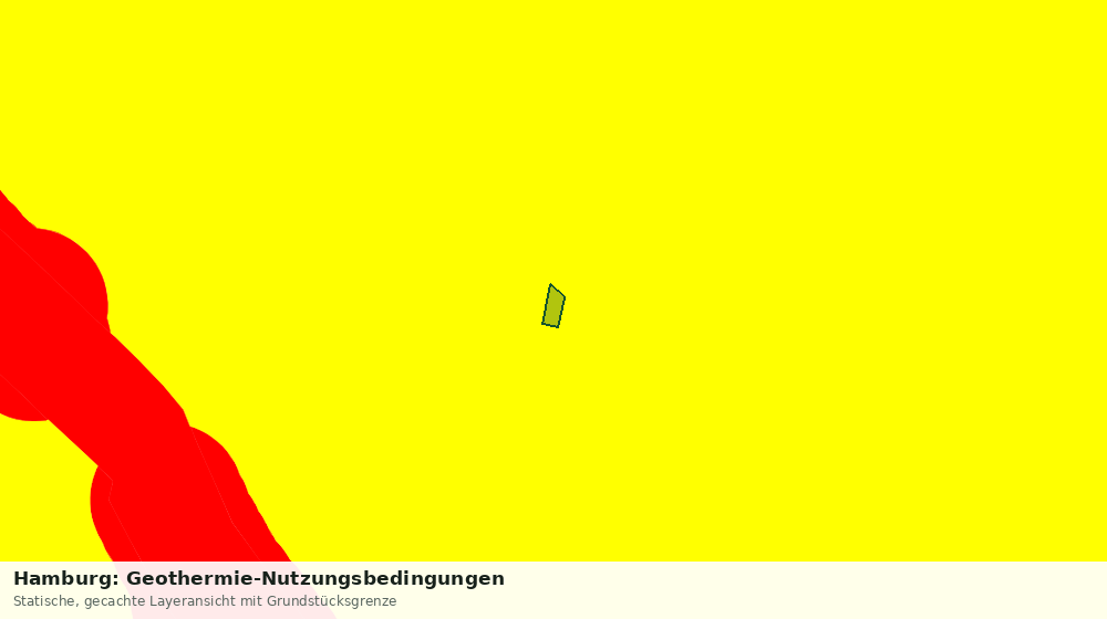 Statische Kartenansicht: Hamburg: Geothermie-Nutzungsbedingungen