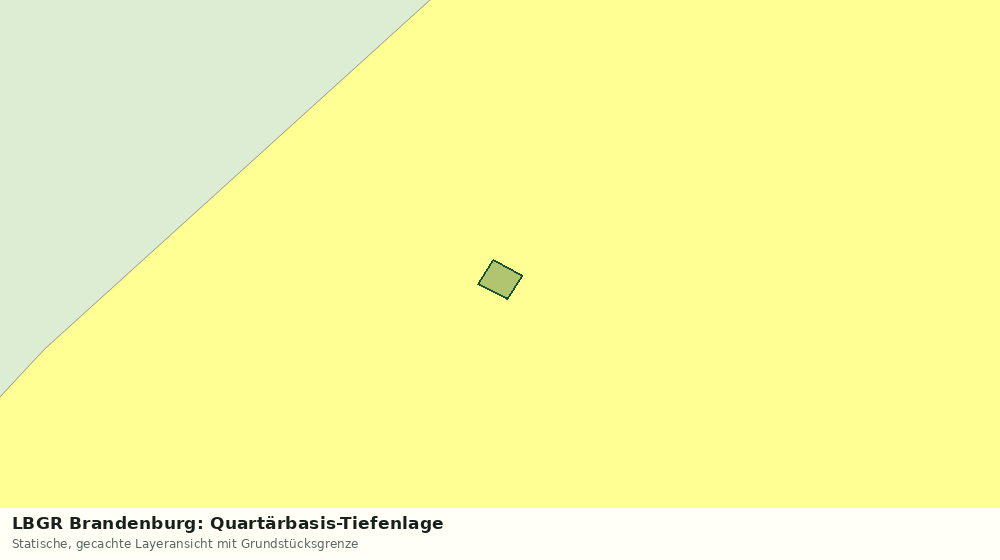 Statische Kartenansicht: LBGR Brandenburg: Quartärbasis-Tiefenlage