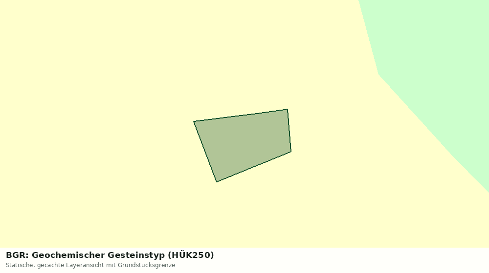 Statische Kartenansicht: BGR: Geochemischer Gesteinstyp (HÜK250)