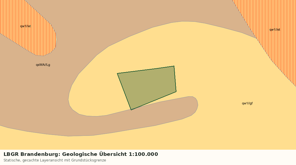 Statische Kartenansicht: LBGR Brandenburg: Geologische Übersicht 1:100.000