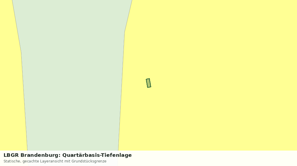 Statische Kartenansicht: LBGR Brandenburg: Quartärbasis-Tiefenlage