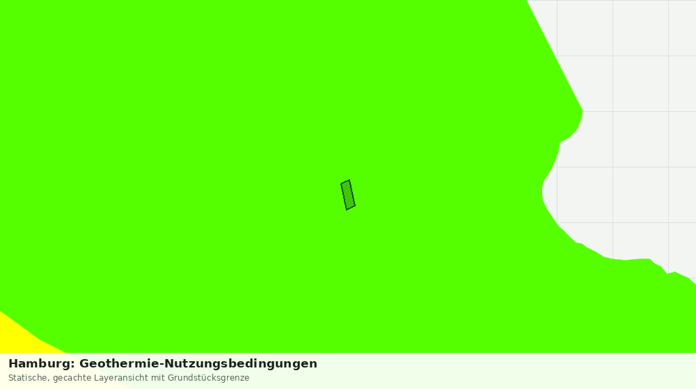 Statische Kartenansicht: Hamburg: Geothermie-Nutzungsbedingungen