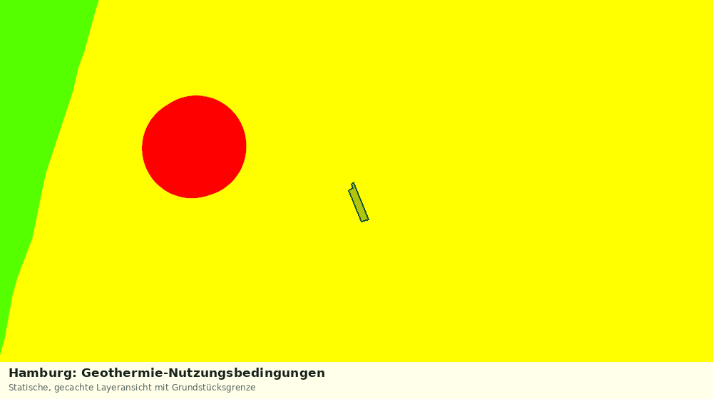 Statische Kartenansicht: Hamburg: Geothermie-Nutzungsbedingungen