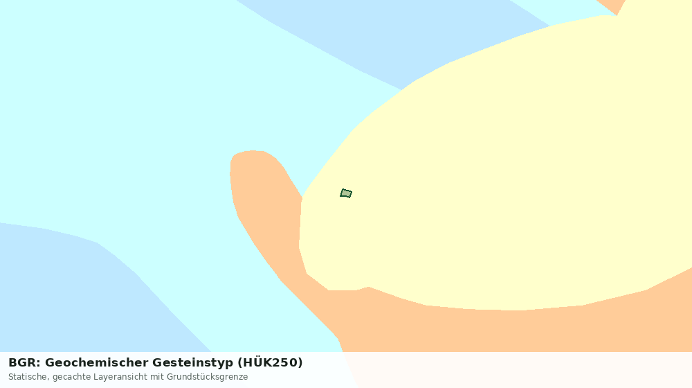 Statische Kartenansicht: BGR: Geochemischer Gesteinstyp (HÜK250)