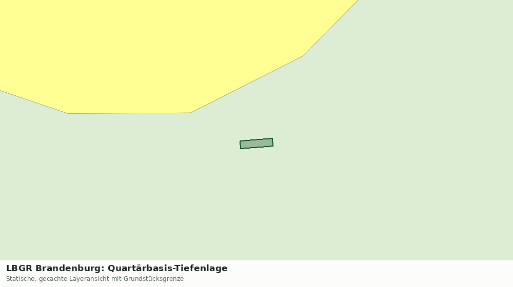 Statische Kartenansicht: LBGR Brandenburg: Quartärbasis-Tiefenlage