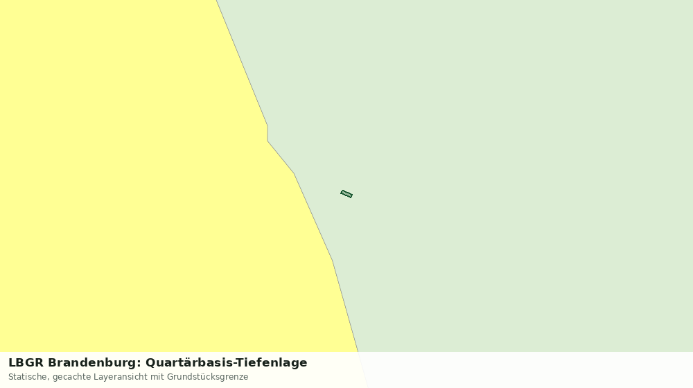Statische Kartenansicht: LBGR Brandenburg: Quartärbasis-Tiefenlage