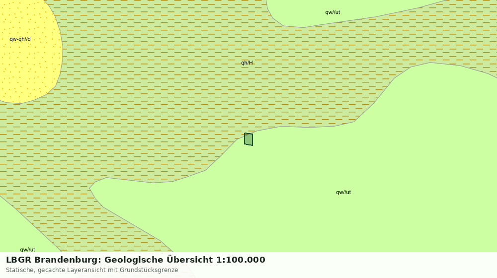 Statische Kartenansicht: LBGR Brandenburg: Geologische Übersicht 1:100.000