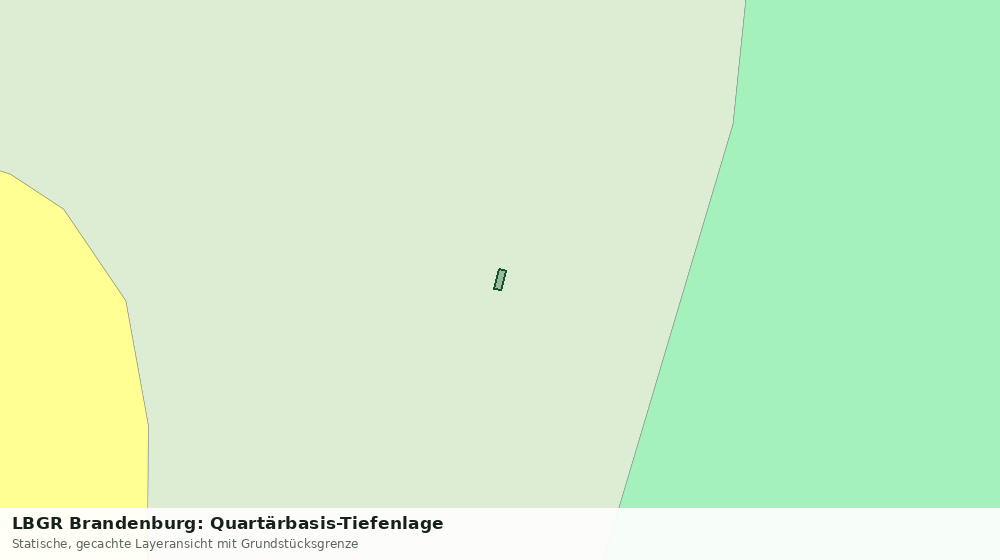 Statische Kartenansicht: LBGR Brandenburg: Quartärbasis-Tiefenlage