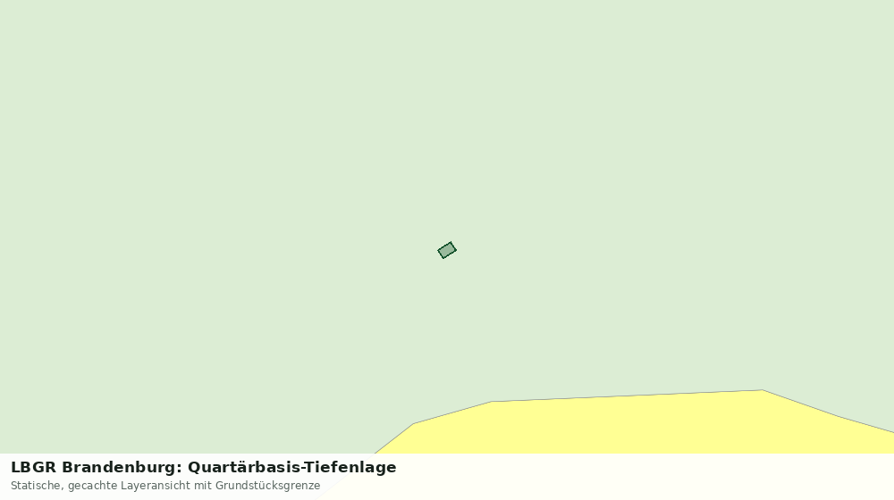 Statische Kartenansicht: LBGR Brandenburg: Quartärbasis-Tiefenlage