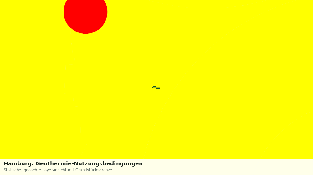 Statische Kartenansicht: Hamburg: Geothermie-Nutzungsbedingungen