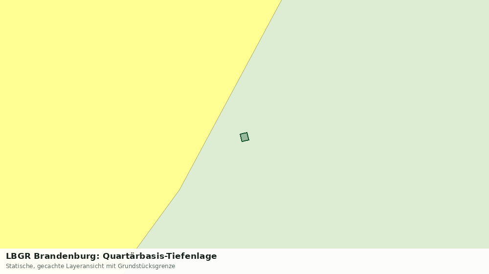 Statische Kartenansicht: LBGR Brandenburg: Quartärbasis-Tiefenlage