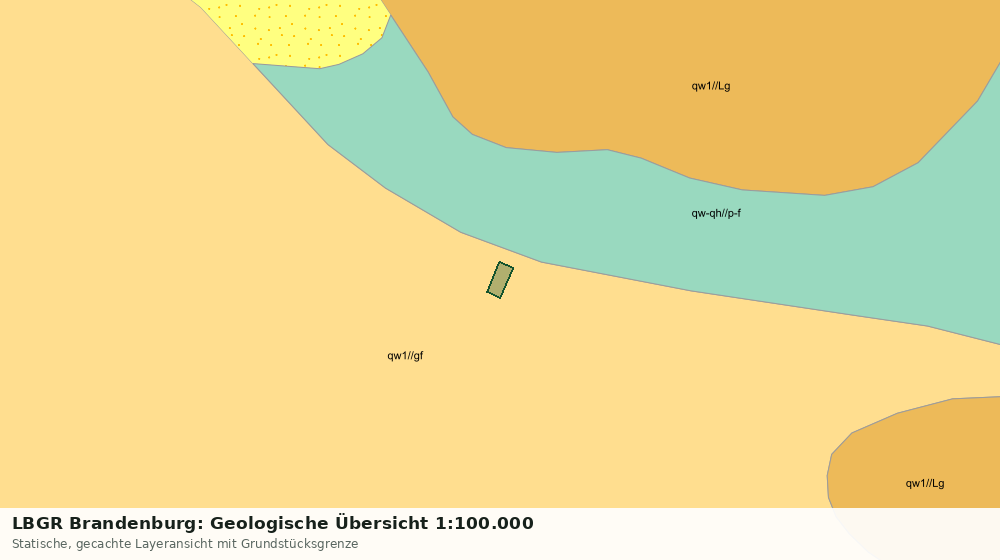 Statische Kartenansicht: LBGR Brandenburg: Geologische Übersicht 1:100.000