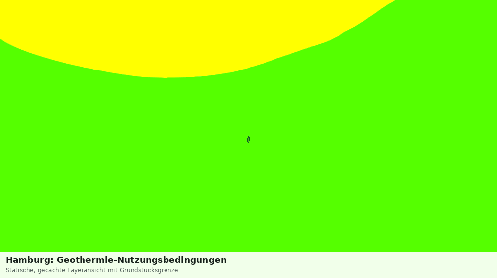 Statische Kartenansicht: Hamburg: Geothermie-Nutzungsbedingungen
