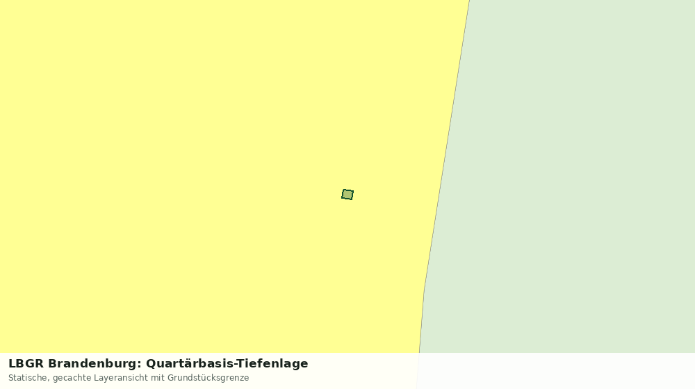 Statische Kartenansicht: LBGR Brandenburg: Quartärbasis-Tiefenlage
