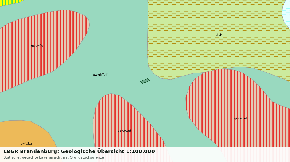 Statische Kartenansicht: LBGR Brandenburg: Geologische Übersicht 1:100.000