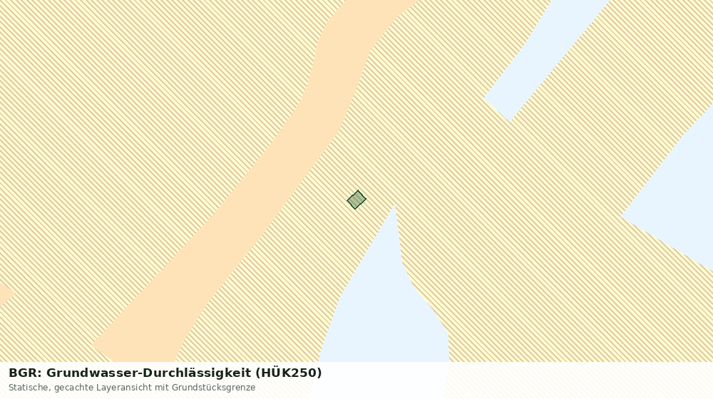 Statische Kartenansicht: BGR: Grundwasser-Durchlässigkeit (HÜK250)