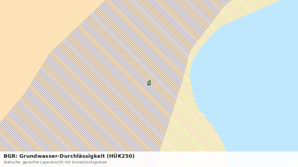 Statische Kartenansicht: BGR: Grundwasser-Durchlässigkeit (HÜK250)