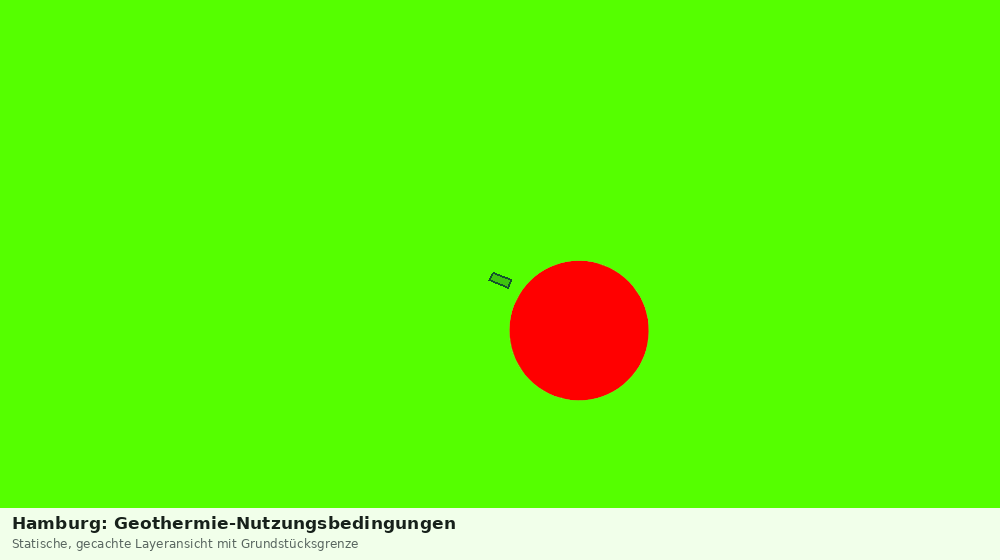 Statische Kartenansicht: Hamburg: Geothermie-Nutzungsbedingungen