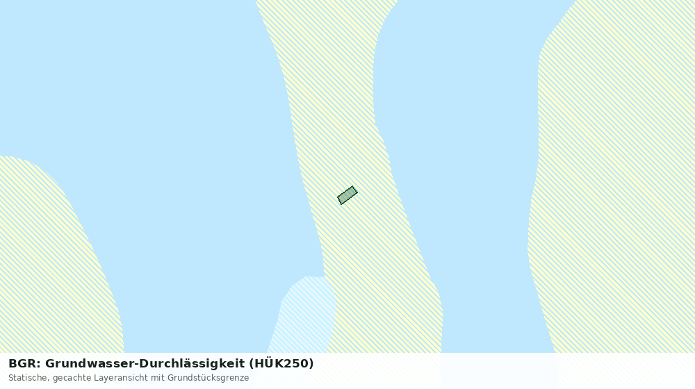 Statische Kartenansicht: BGR: Grundwasser-Durchlässigkeit (HÜK250)