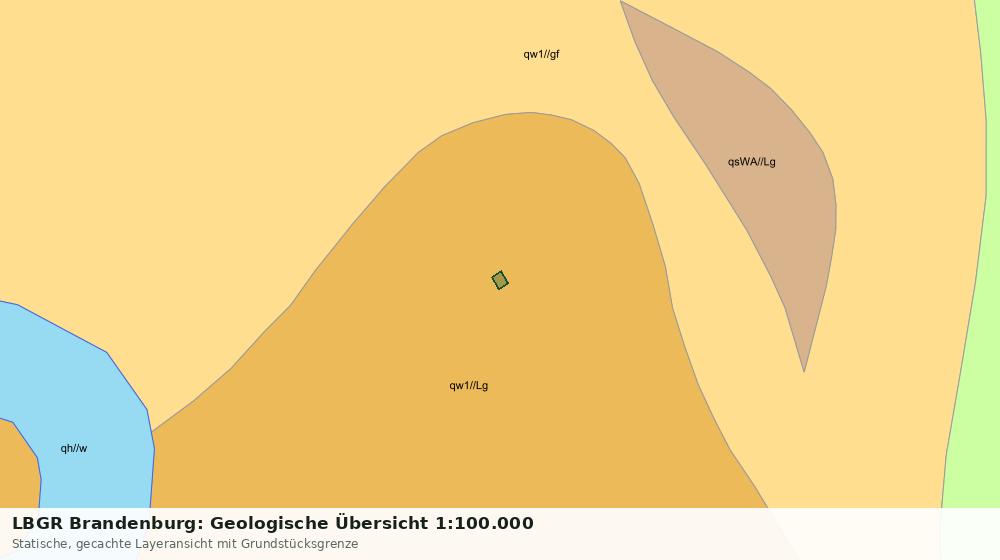 Statische Kartenansicht: LBGR Brandenburg: Geologische Übersicht 1:100.000
