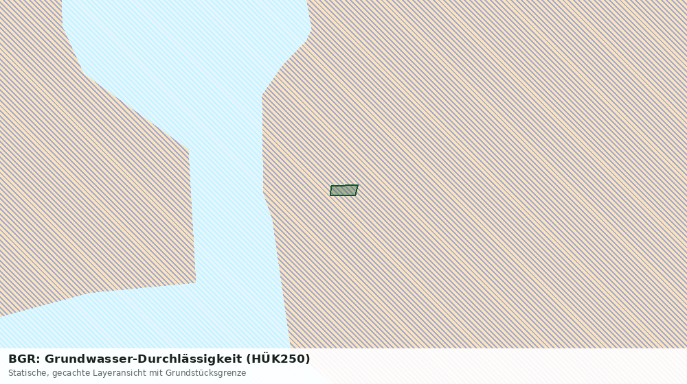 Statische Kartenansicht: BGR: Grundwasser-Durchlässigkeit (HÜK250)