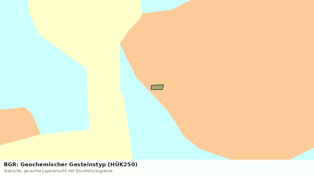 Statische Kartenansicht: BGR: Geochemischer Gesteinstyp (HÜK250)