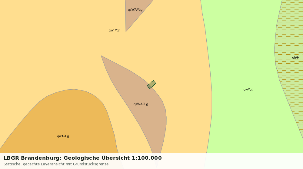 Statische Kartenansicht: LBGR Brandenburg: Geologische Übersicht 1:100.000