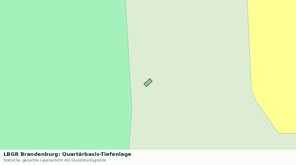 Statische Kartenansicht: LBGR Brandenburg: Quartärbasis-Tiefenlage
