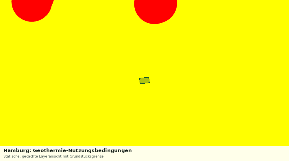 Statische Kartenansicht: Hamburg: Geothermie-Nutzungsbedingungen