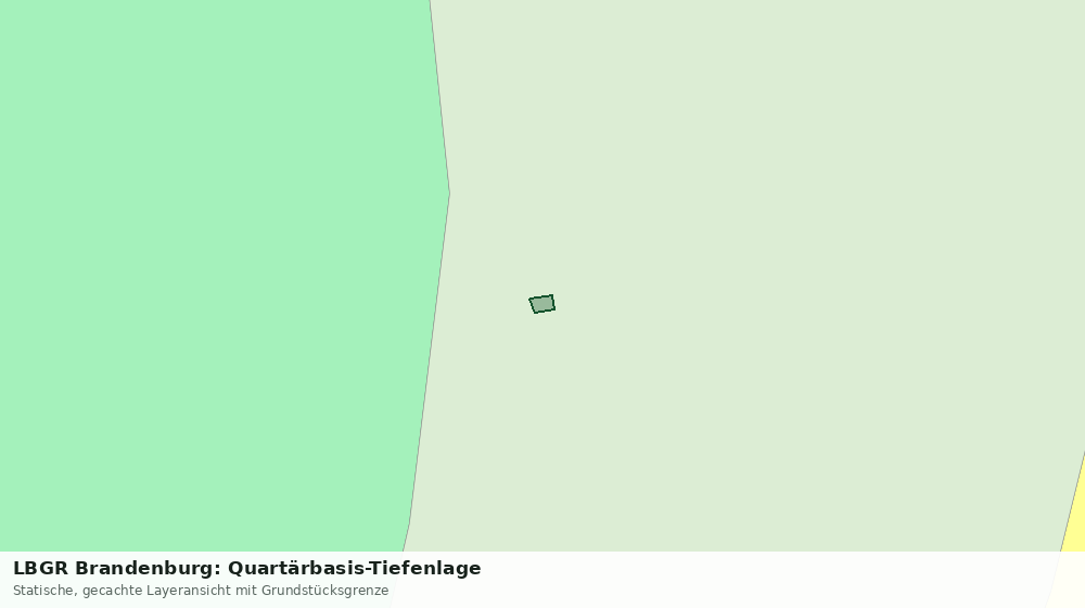 Statische Kartenansicht: LBGR Brandenburg: Quartärbasis-Tiefenlage