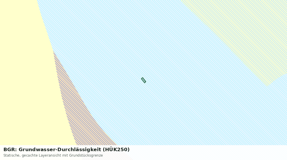 Statische Kartenansicht: BGR: Grundwasser-Durchlässigkeit (HÜK250)