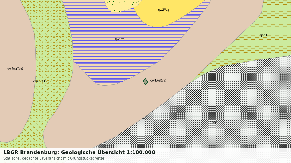 Statische Kartenansicht: LBGR Brandenburg: Geologische Übersicht 1:100.000