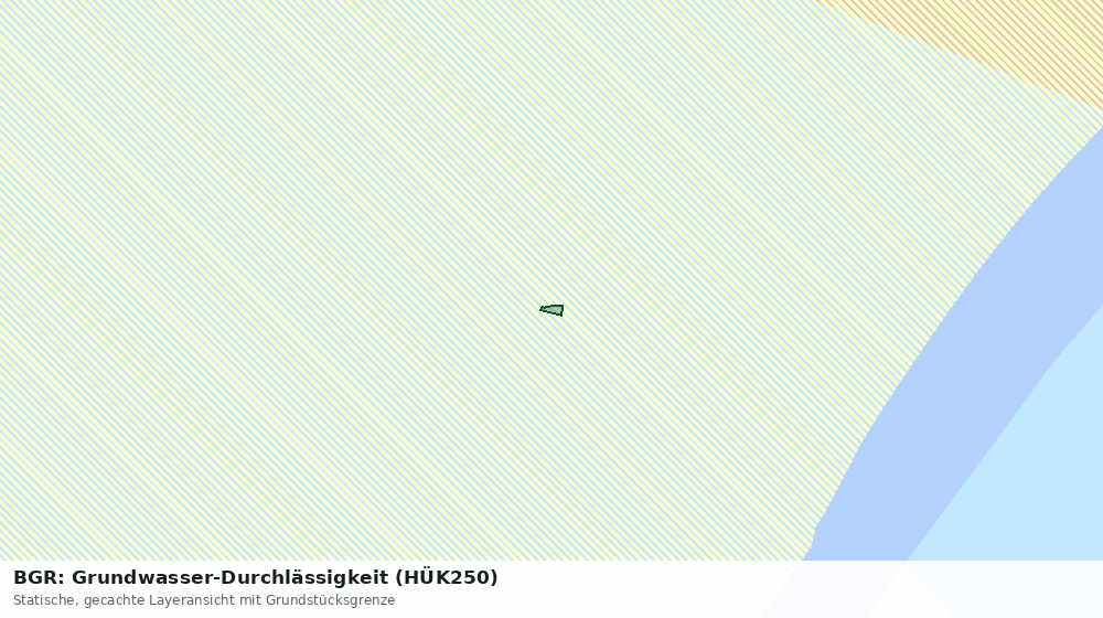 Statische Kartenansicht: BGR: Grundwasser-Durchlässigkeit (HÜK250)