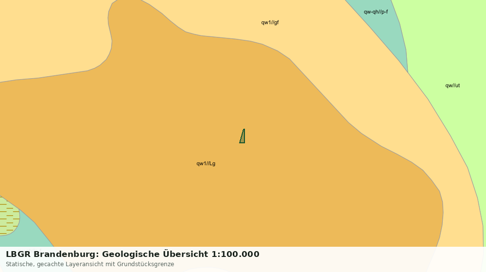 Statische Kartenansicht: LBGR Brandenburg: Geologische Übersicht 1:100.000