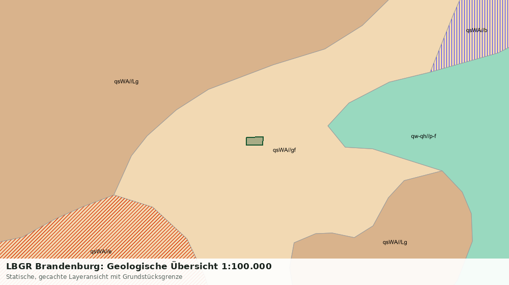 Statische Kartenansicht: LBGR Brandenburg: Geologische Übersicht 1:100.000