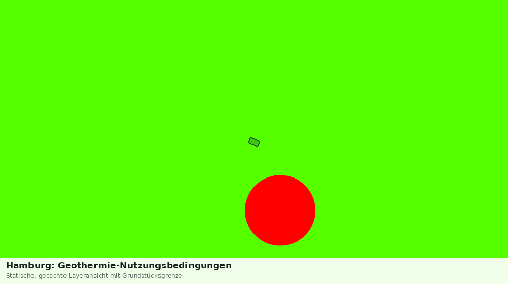 Statische Kartenansicht: Hamburg: Geothermie-Nutzungsbedingungen
