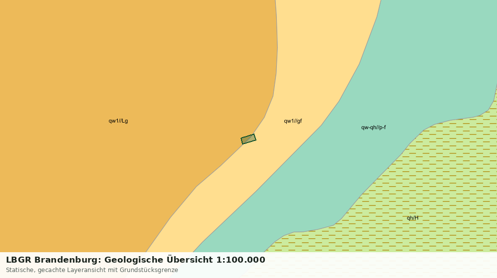 Statische Kartenansicht: LBGR Brandenburg: Geologische Übersicht 1:100.000