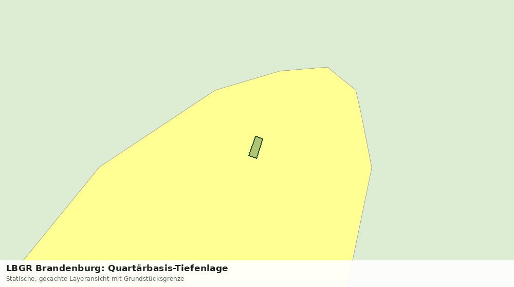 Statische Kartenansicht: LBGR Brandenburg: Quartärbasis-Tiefenlage