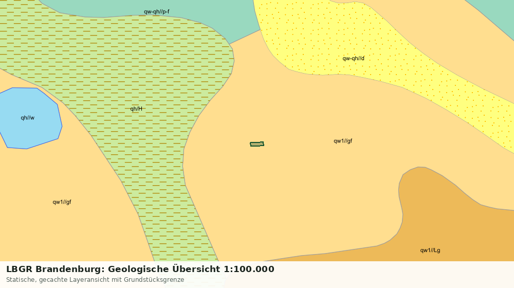 Statische Kartenansicht: LBGR Brandenburg: Geologische Übersicht 1:100.000