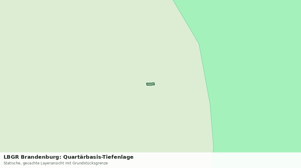 Statische Kartenansicht: LBGR Brandenburg: Quartärbasis-Tiefenlage