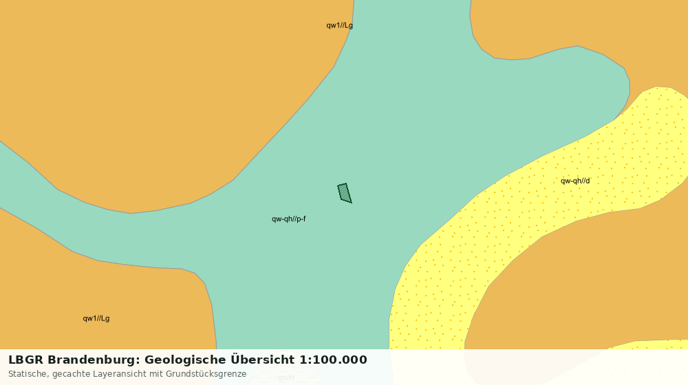 Statische Kartenansicht: LBGR Brandenburg: Geologische Übersicht 1:100.000