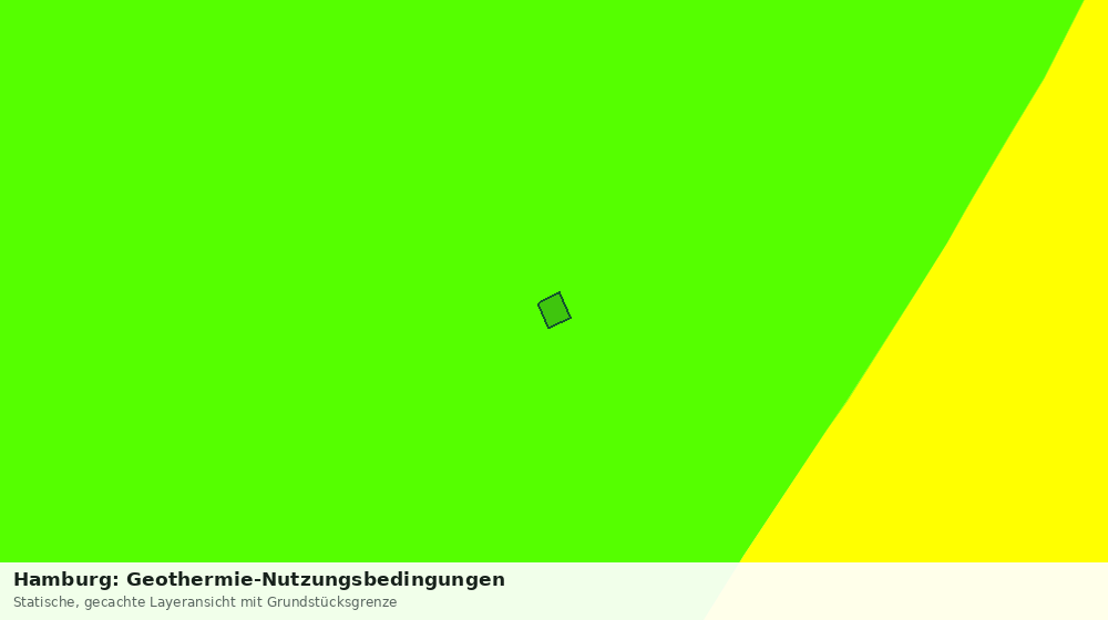 Statische Kartenansicht: Hamburg: Geothermie-Nutzungsbedingungen