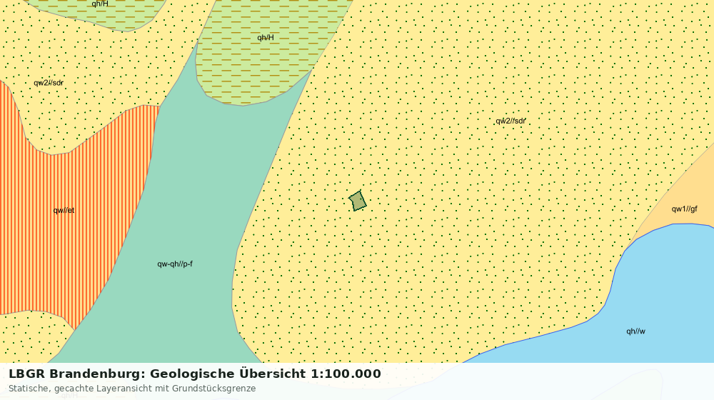 Statische Kartenansicht: LBGR Brandenburg: Geologische Übersicht 1:100.000