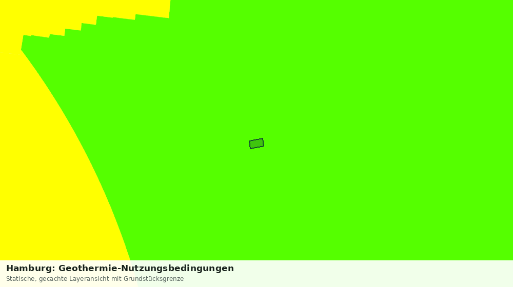 Statische Kartenansicht: Hamburg: Geothermie-Nutzungsbedingungen