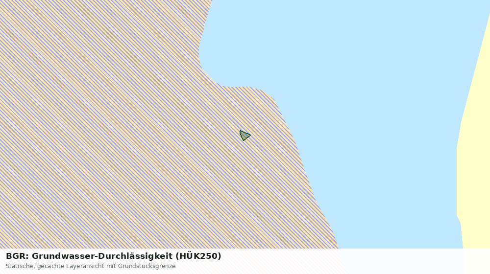 Statische Kartenansicht: BGR: Grundwasser-Durchlässigkeit (HÜK250)