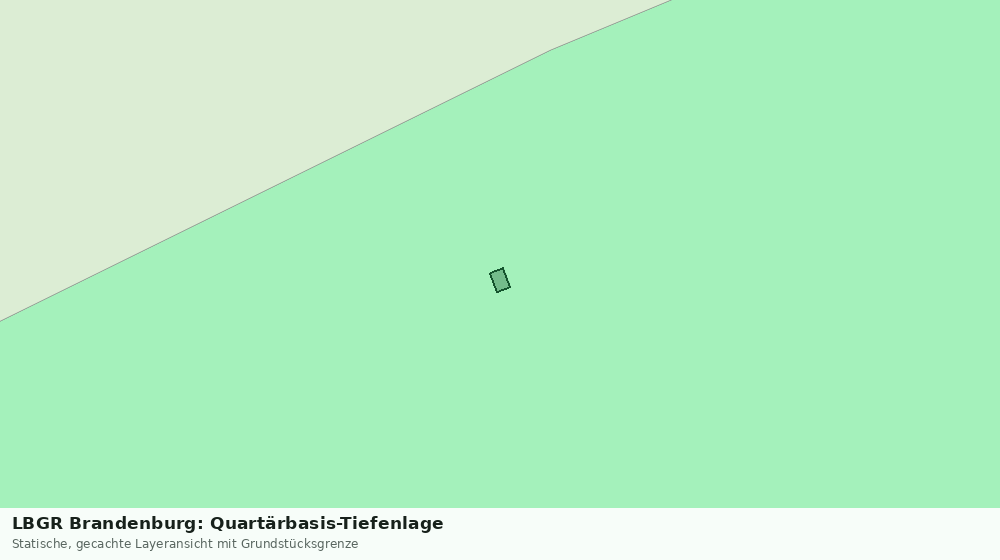 Statische Kartenansicht: LBGR Brandenburg: Quartärbasis-Tiefenlage