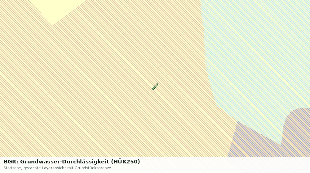 Statische Kartenansicht: BGR: Grundwasser-Durchlässigkeit (HÜK250)