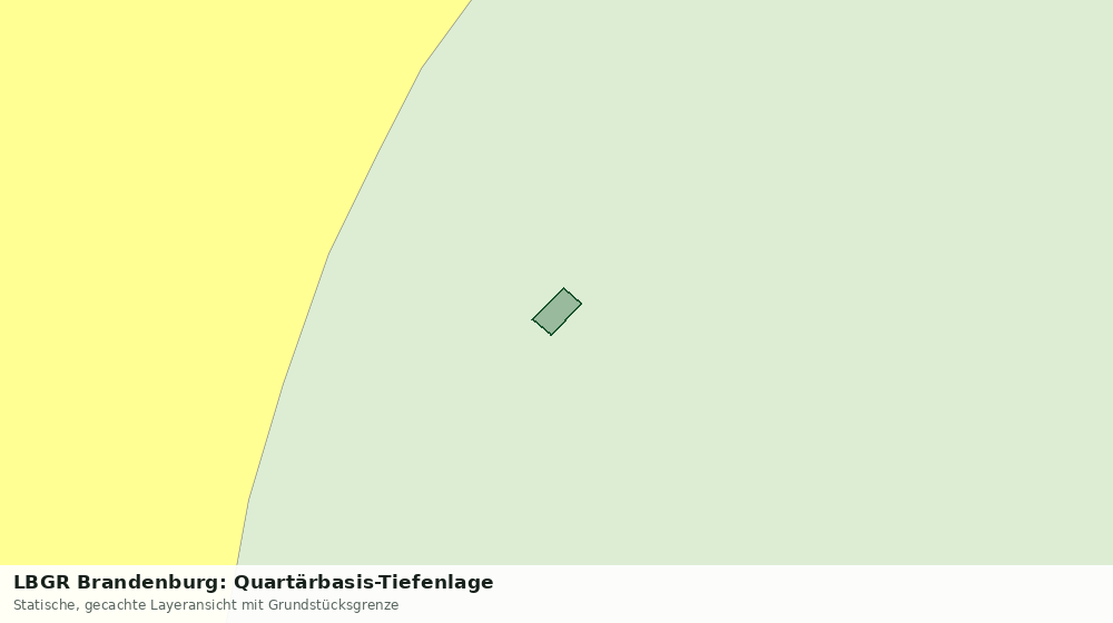 Statische Kartenansicht: LBGR Brandenburg: Quartärbasis-Tiefenlage