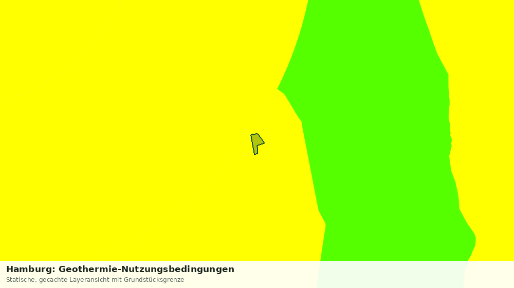 Statische Kartenansicht: Hamburg: Geothermie-Nutzungsbedingungen